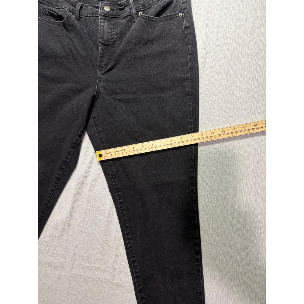Jessica Simpson Womens Size 14 Black Skinny Jeans High Rise Stretch Denim Pants - Picture 7 of 11